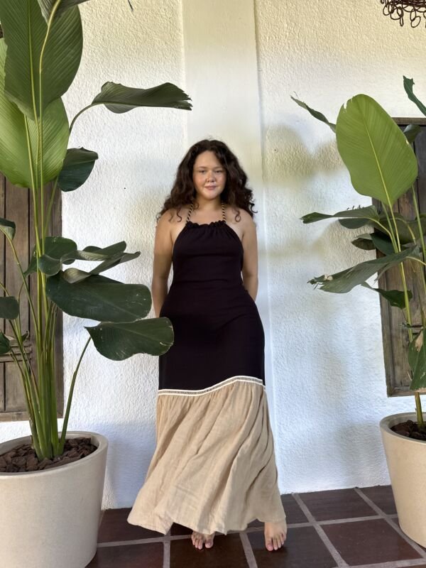 Vestido Iza Preto Desértico - Imagem 5