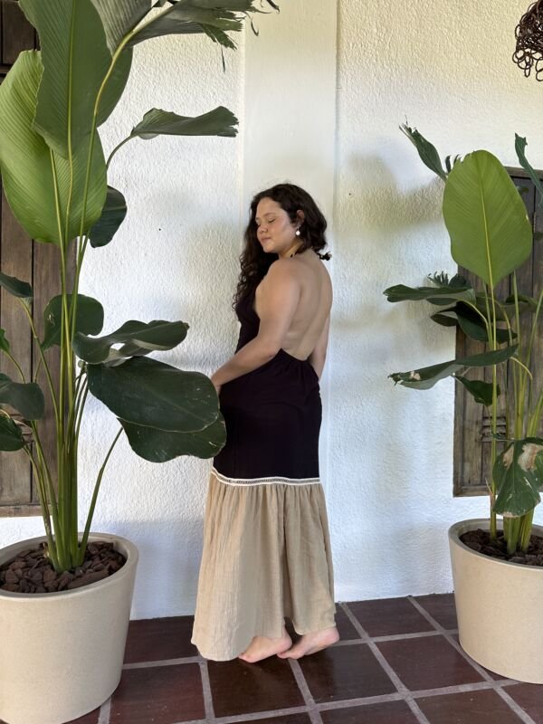 Vestido Iza Preto Desértico - Imagem 8
