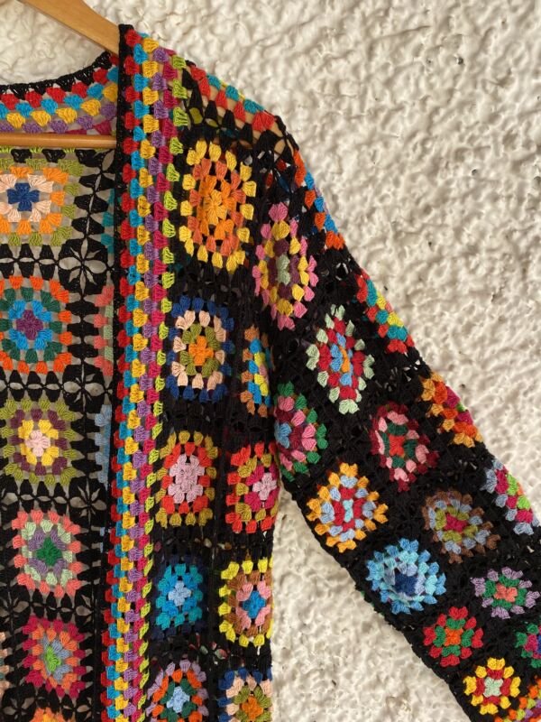 Kimono Samy Crochê Preto - Imagem 5