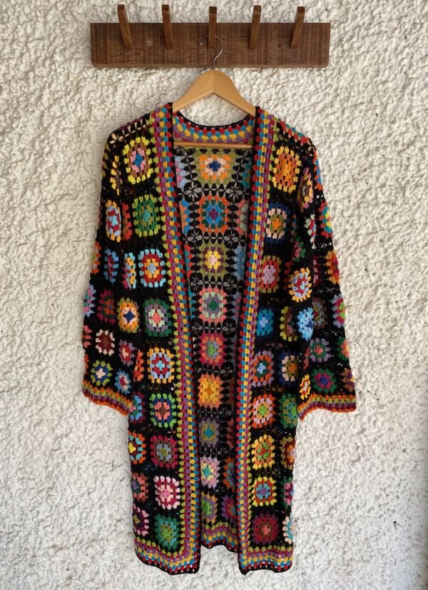 Kimono Samy Crochê Preto - Imagem 4