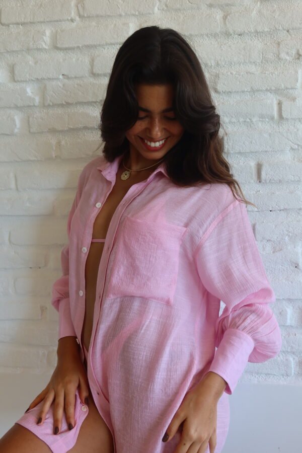 Chemise Lia Rosa/Areia - Imagem 10