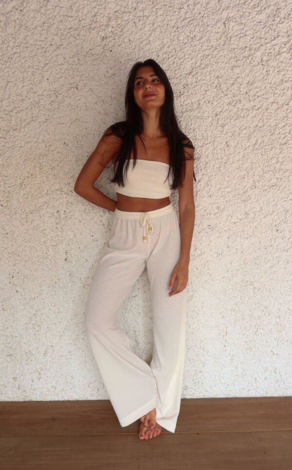 Top Cecilia Marrom/Off White - Imagem 8