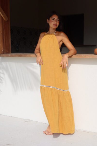 Vestido Iza Mostarda - Imagem 5