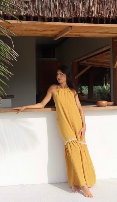 Vestido Iza Mostarda - Imagem 3