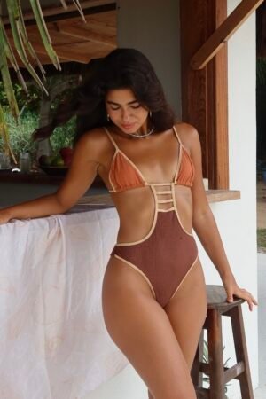 Maiô Nanda Capuccino/Off White