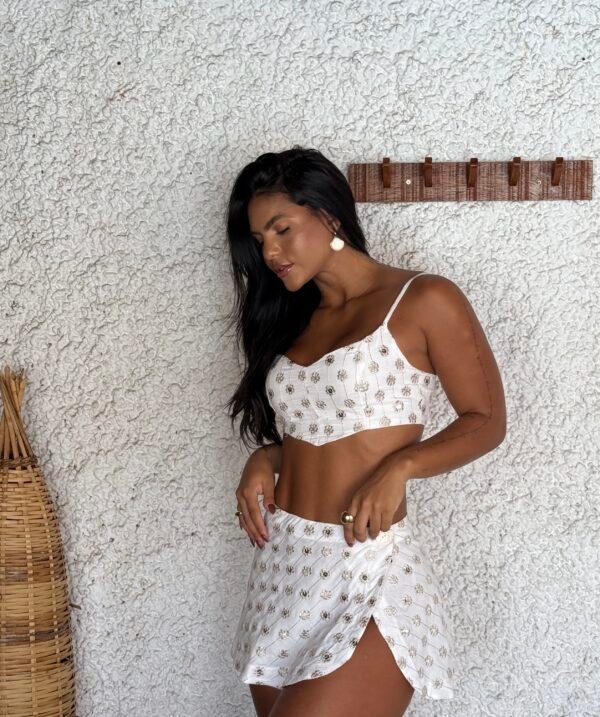 Cropped Caila Off White