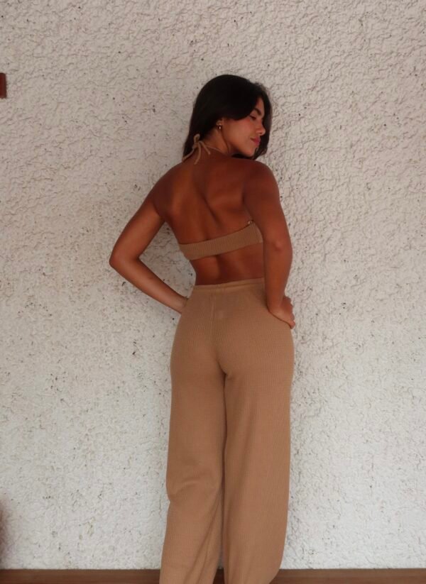 Top Cecy Marrom/Off White - Imagem 5