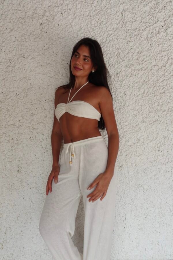 Top Cecy Marrom/Off White - Imagem 7