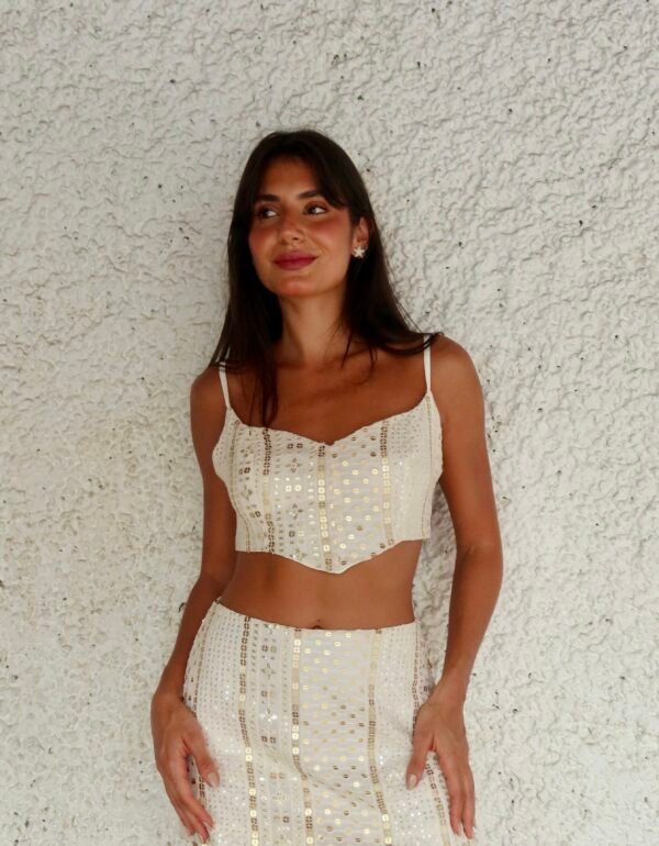 Cropped Caila Afife Off White
