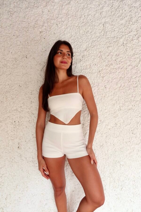 Cropped Ivy Marrom/Off White - Imagem 9