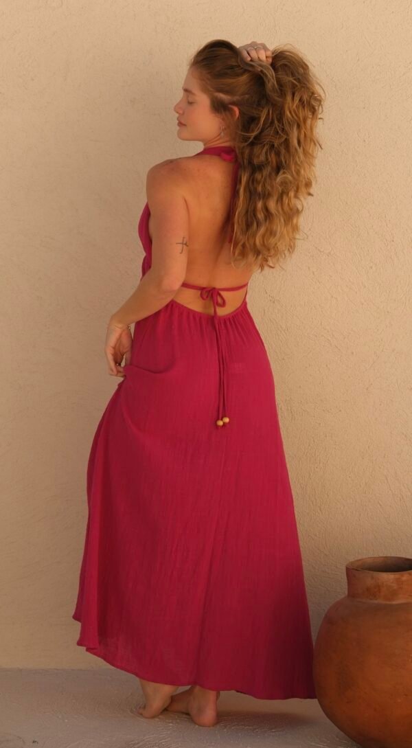 Vestido Lidy Mostarda/Pitaya/Concha - Imagem 16