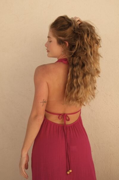 Vestido Lidy Mostarda/Pitaya/Concha - Imagem 17