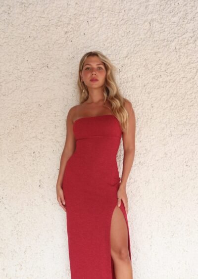 Vestido Sofia Vermelho/Preto - Imagem 8