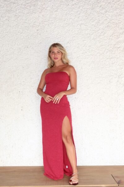 Vestido Sofia Vermelho/Preto - Imagem 6