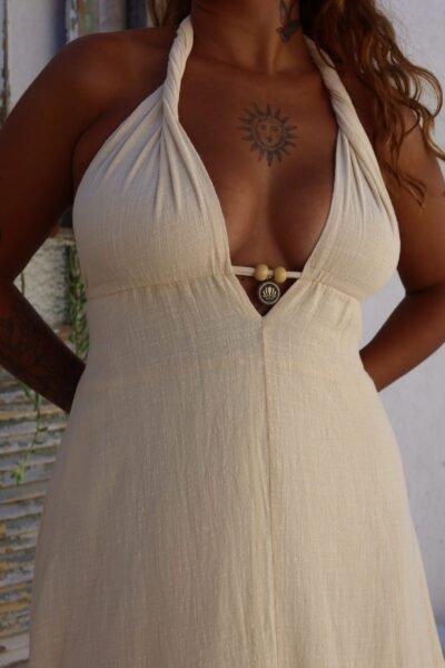 Vestido Lidy Mostarda/Pitaya/Concha - Imagem 3
