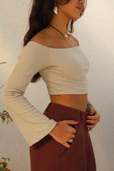 Cropped Rita Bege - Imagem 4