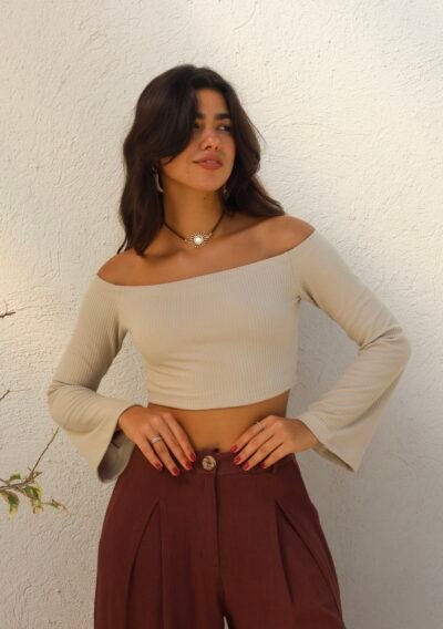 Cropped Rita Bege - Imagem 2