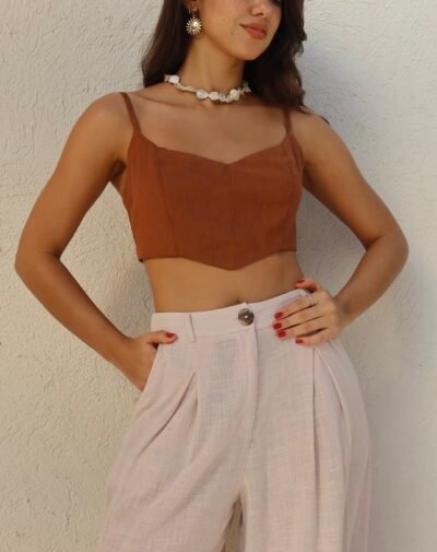 Cropped Caila Marrom
