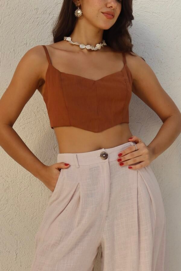 Cropped Caila Marrom