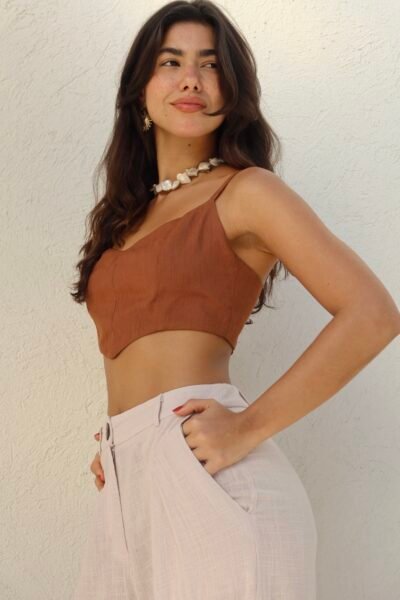 Cropped Caila Marrom - Imagem 3